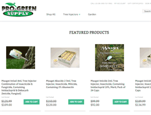 Tablet Screenshot of progreensupply.com